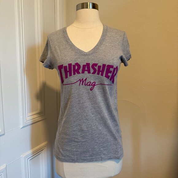 Bundle of Thrasher Women’s T-Shirts + Stickers (Black & Grey) - Picture 8 of 13